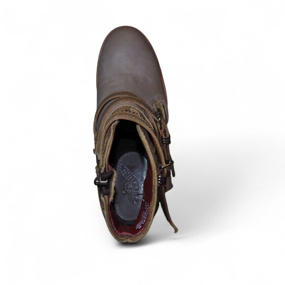 Freebird by Steven Belfast Leather Ankle Boots Women's 6 Cream - Picture 9 of 11